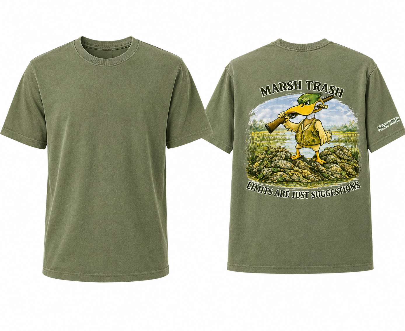 Marsh Trash Cotton Blend T Shirt (Limits are Suggestions)