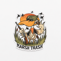 Marsh Trash Die Cut Window Sticker