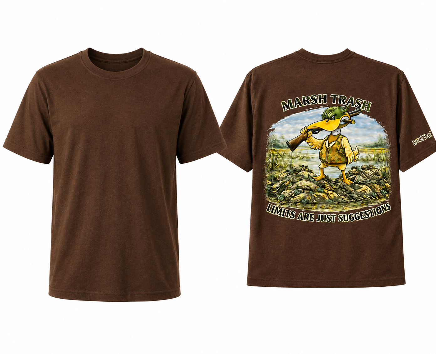 Marsh Trash Cotton Blend T Shirt (Limits are Suggestions)