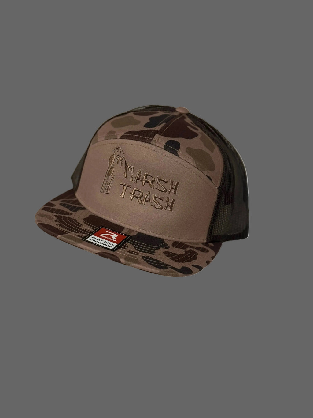 Richardson 7 panel DuckC amo Brown Marsh Trash Cat Tails