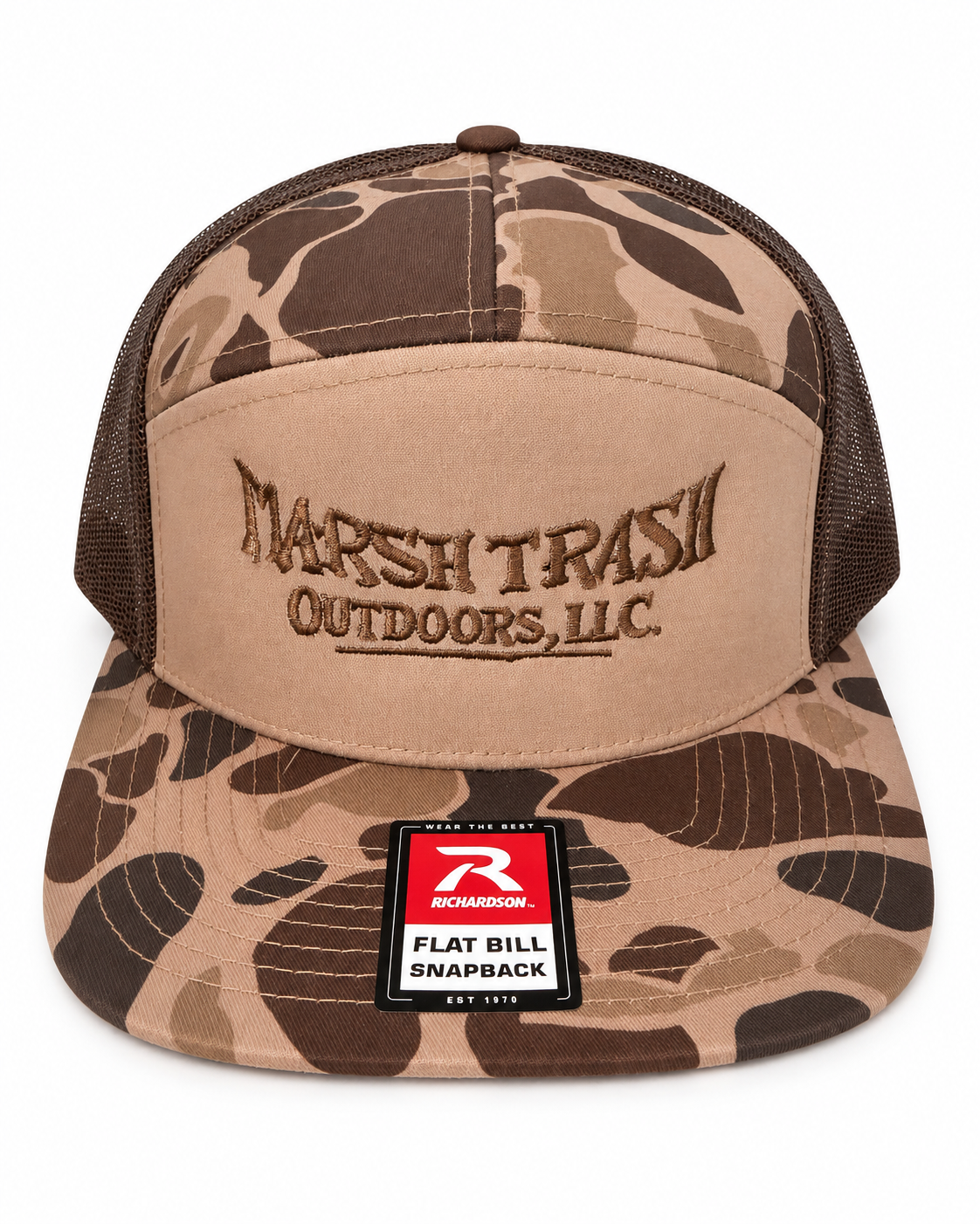 Richardson Flat Bill SnapBack - Brown Outdoors