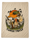 Marsh Trash Throw Blanket