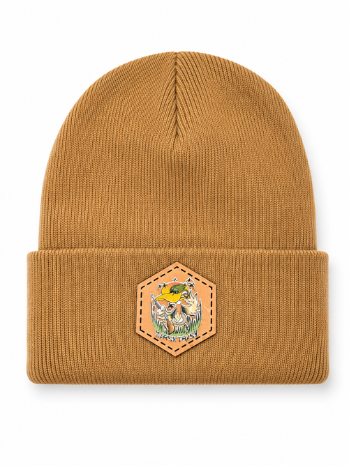 Colored Logo Patch Beanie