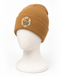 Burnt in Leather Beanie