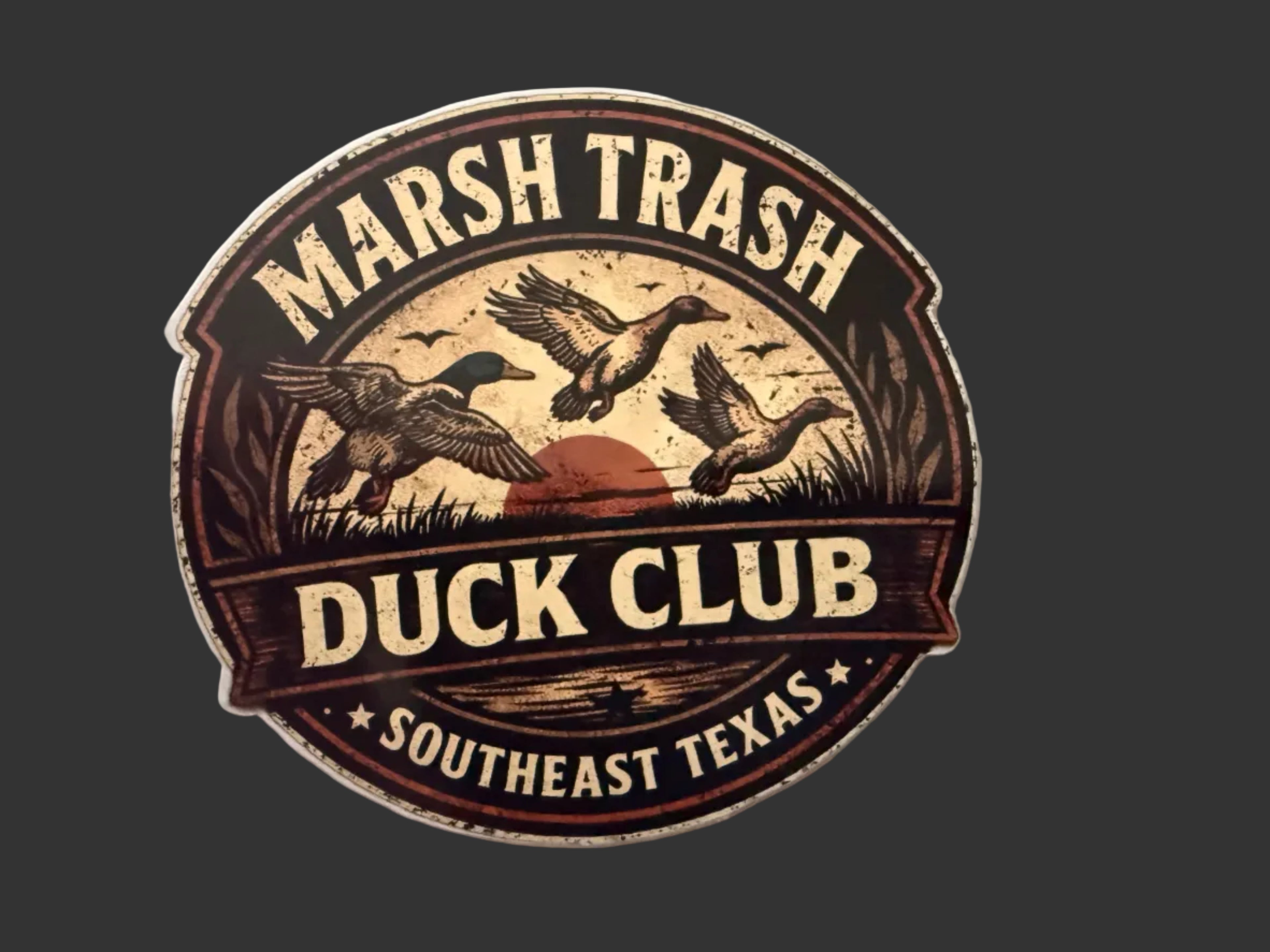 Marsh Trash Duck Club Sticker