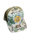 Duck camo logo patch trucker